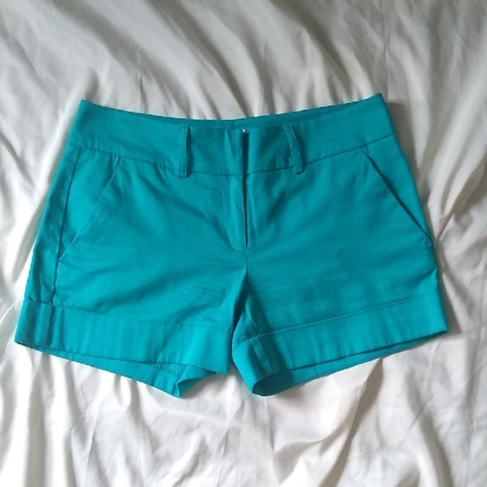 NEW YORK & COMPANY Shorts Turquoise Size 2